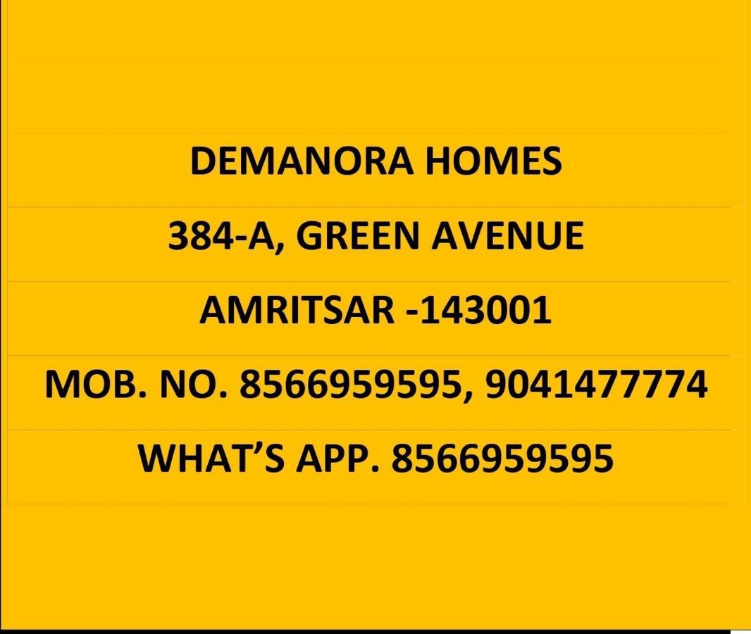 De Manora Homes - Unpretentious Hotel With A Garden , Posh Area Ranjit Avenue Amritsar Exteriör bild